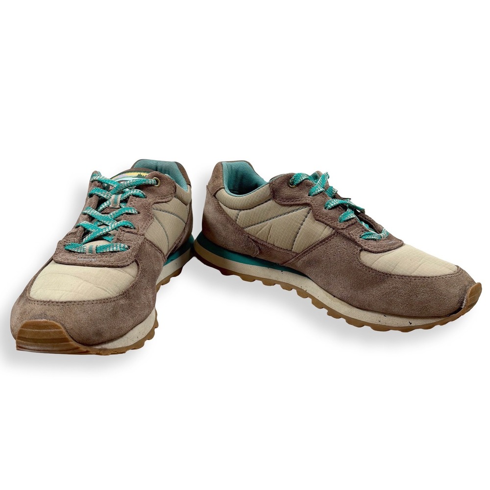 LL Bean Katahdin Brown Teal Suede Insulated Sneakers Womens 8.5 Outdoor Hiking
